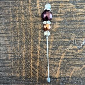 Beaded Stick Pin Brooch – NWOT